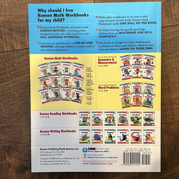 Division Kumon Math Workbook Grade 3 - Picture 3 of 4